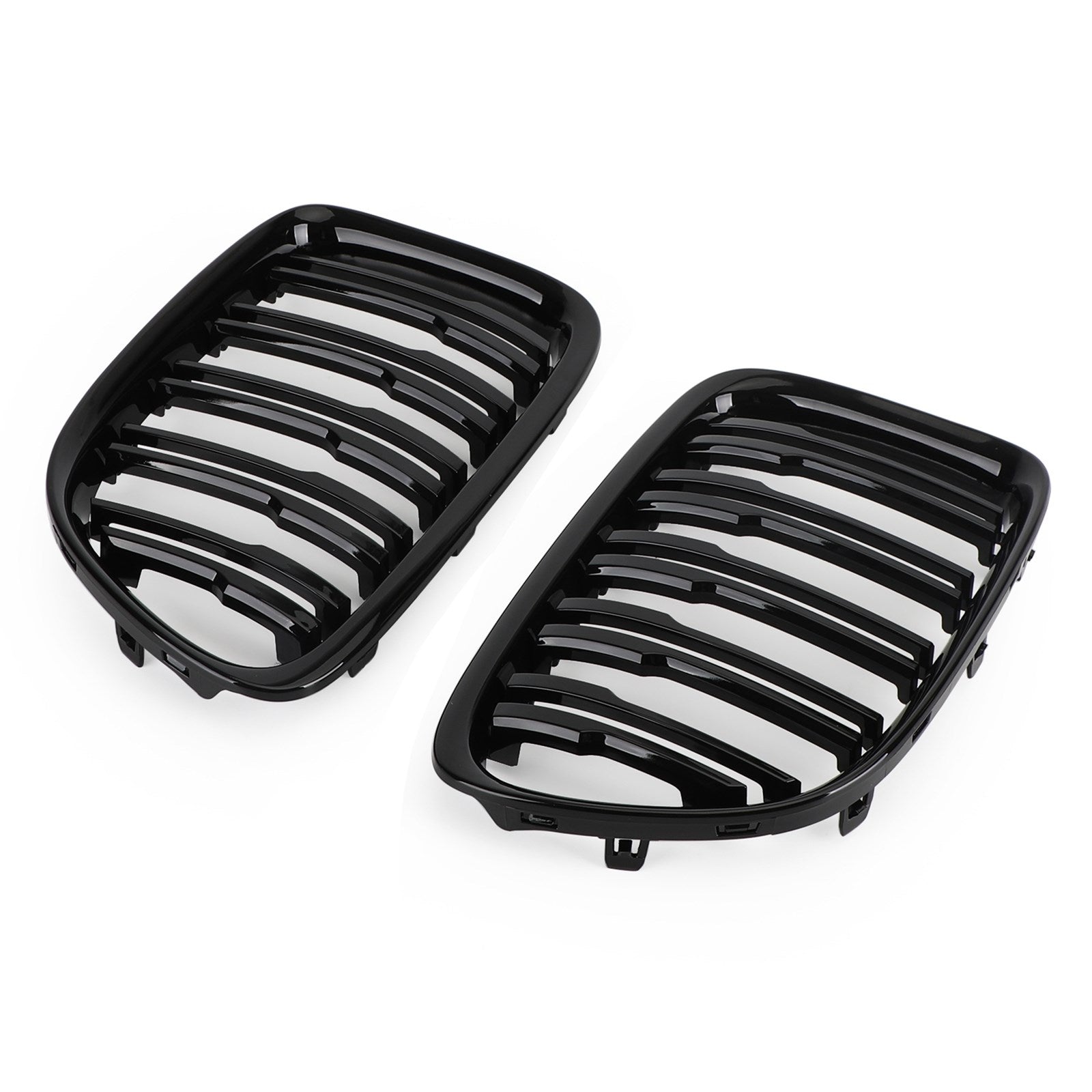 2009-2014 BMW X1 E84 Gloss Black Dual Slat Front Hood Kidney Grille