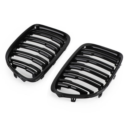 2009-2014 BMW X1 E84 Gloss Black Dual Slat Front Hood Kidney Grille