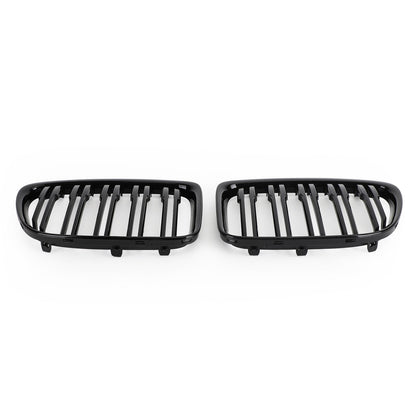 2009-2014 BMW X1 E84 Gloss Black Dual Slat Front Hood Kidney Grille