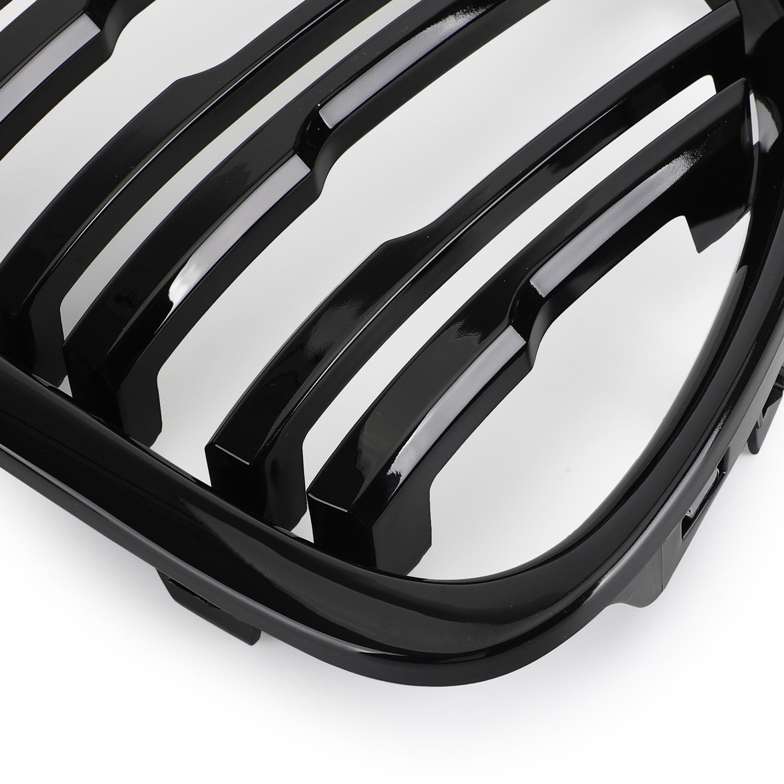 2009-2014 BMW X1 E84 Gloss Black Dual Slat Front Hood Kidney Grille