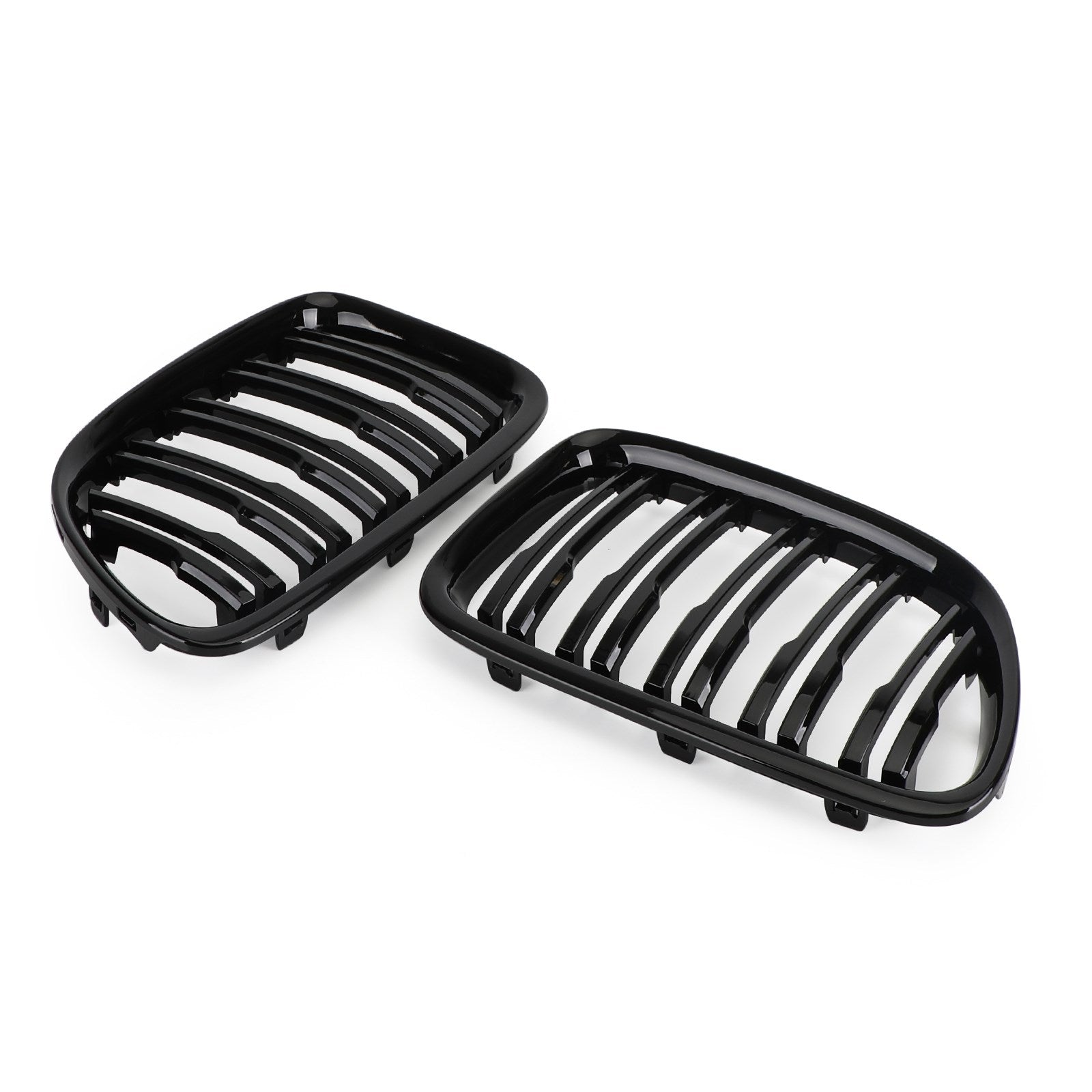 2009-2014 BMW X1 E84 Gloss Black Dual Slat Front Hood Kidney Grille