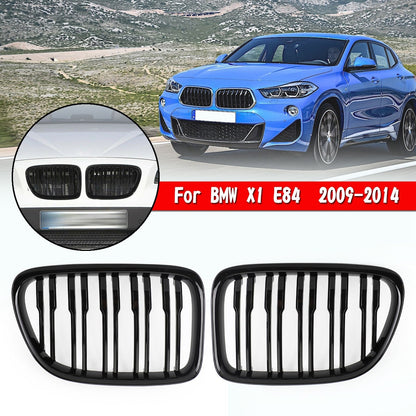 2009-2014 BMW X1 E84 Gloss Black Dual Slat Front Hood Kidney Grille