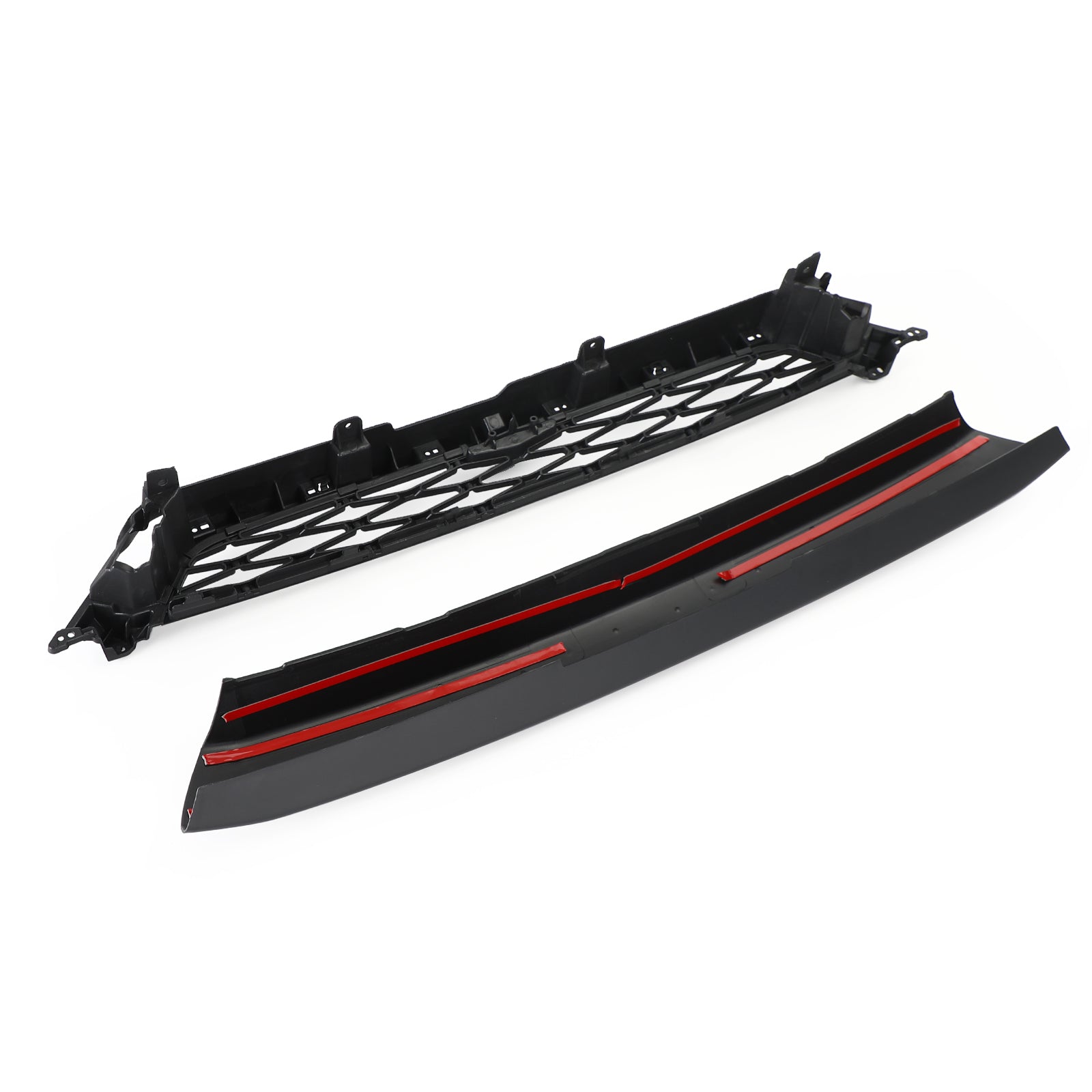 Need to drill Version 4Runner TRD PRO 20-23 Black Front Bumper Grill+Gray