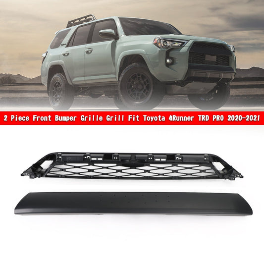 Need to drill Version 2020-2023 4Runner TRD PRO Front Bumper Grille Black Grill Black and Rde for Choose
