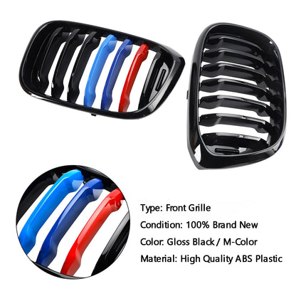 BMW X3 G01 X4 G02 M-Color Gloss Black Front Kidney Grille — Pair (51138469959)