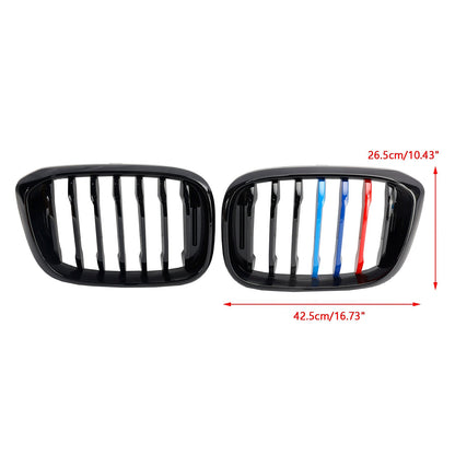 BMW X3 G01 X4 G02 M-Color Gloss Black Front Kidney Grille — Pair (51138469959)