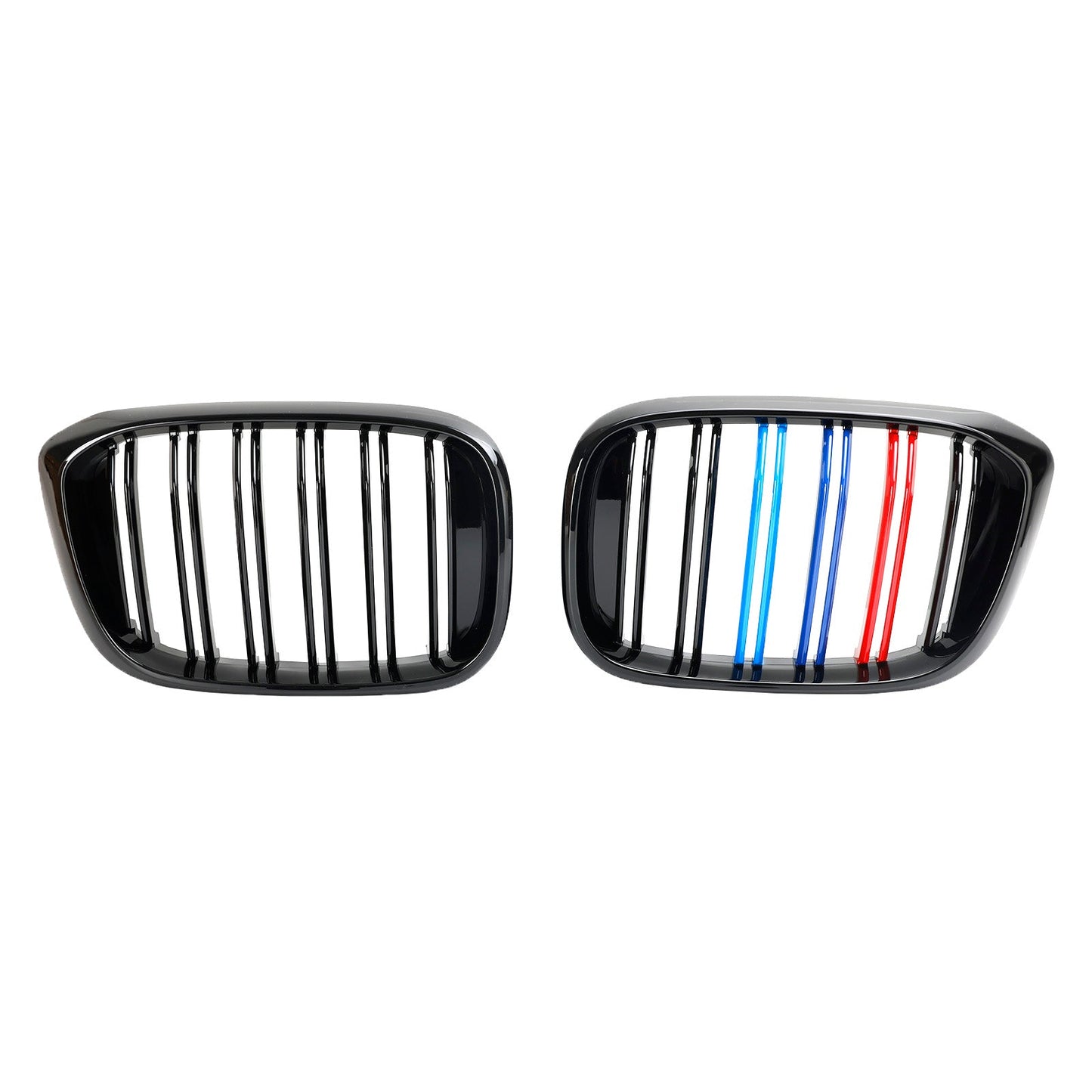 2018-2021 BMW X3 G01 / X4 G02 M-Color Gloss Black Front Kidney Grille — Pair (51138469959)