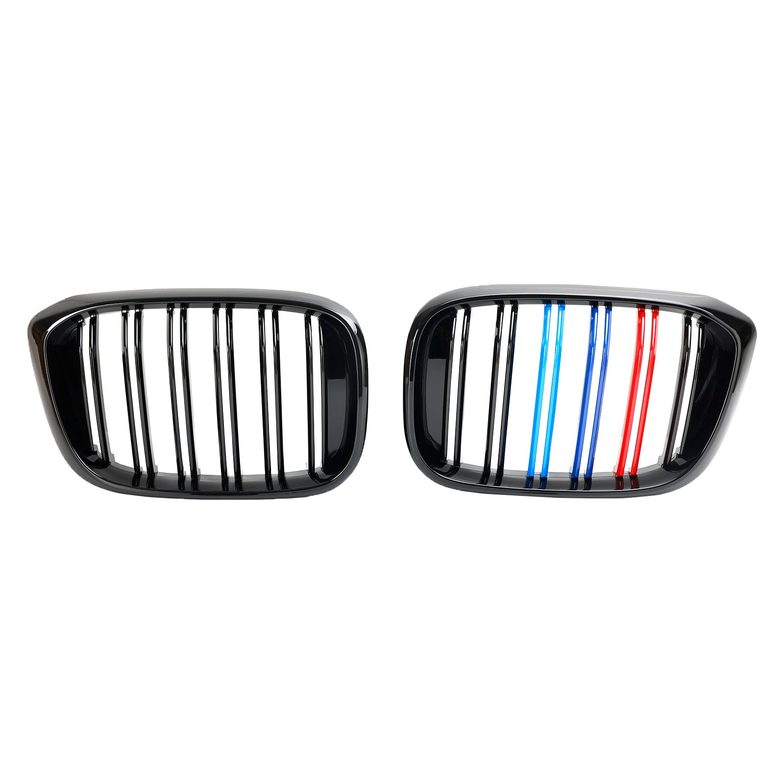 2018-2021 BMW X3 G01 / X4 G02 M-Color Gloss Black Front Kidney Grille — Pair (51138469959)