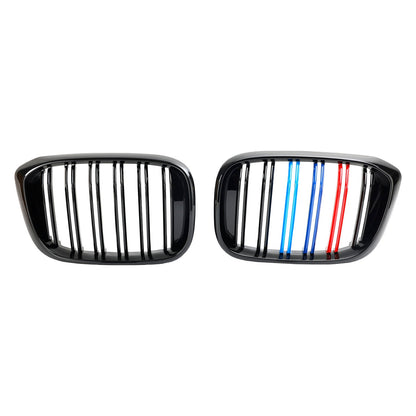2018-2021 BMW X3 G01 / X4 G02 M-Color Gloss Black Front Kidney Grille — Pair (51138469959)