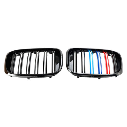 2018-2021 BMW X3 G01 / X4 G02 M-Color Gloss Black Front Kidney Grille — Pair (51138469959)