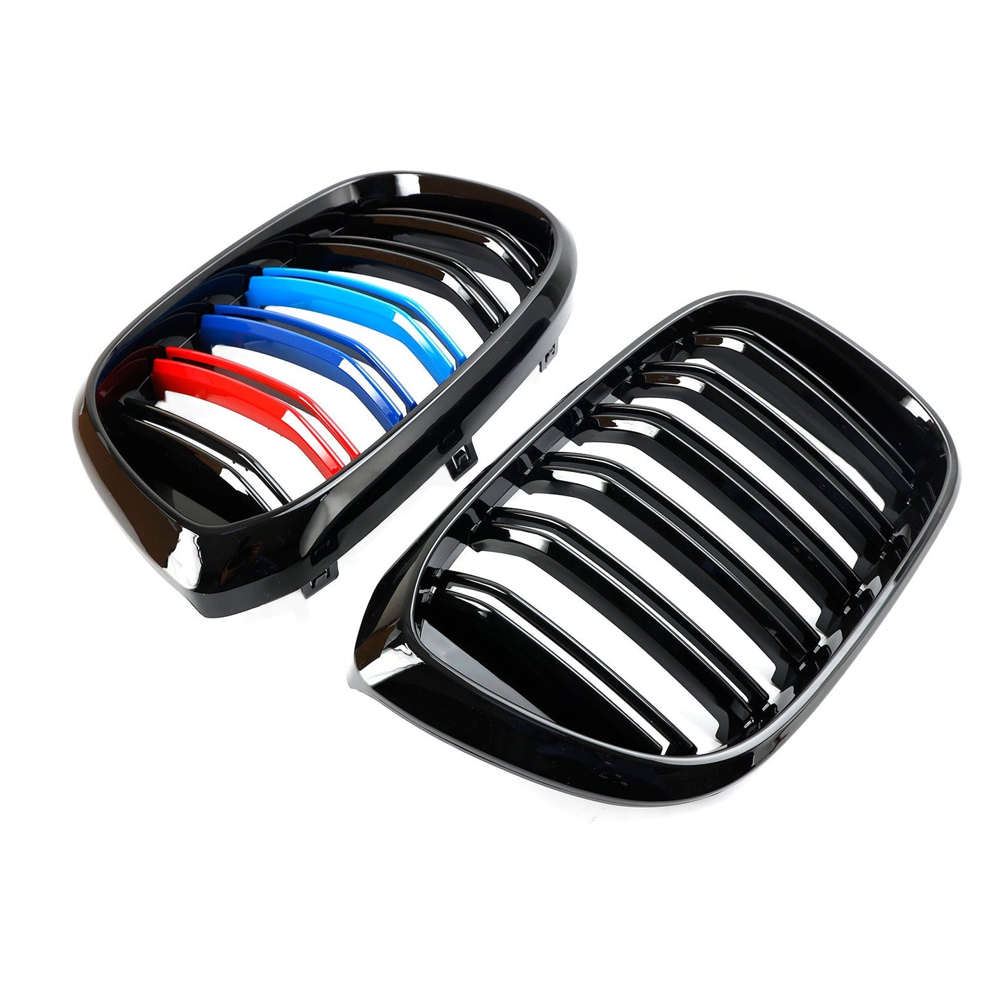 2018-2021 BMW X3 G01 / X4 G02 M-Color Gloss Black Front Kidney Grille — Pair (51138469959)