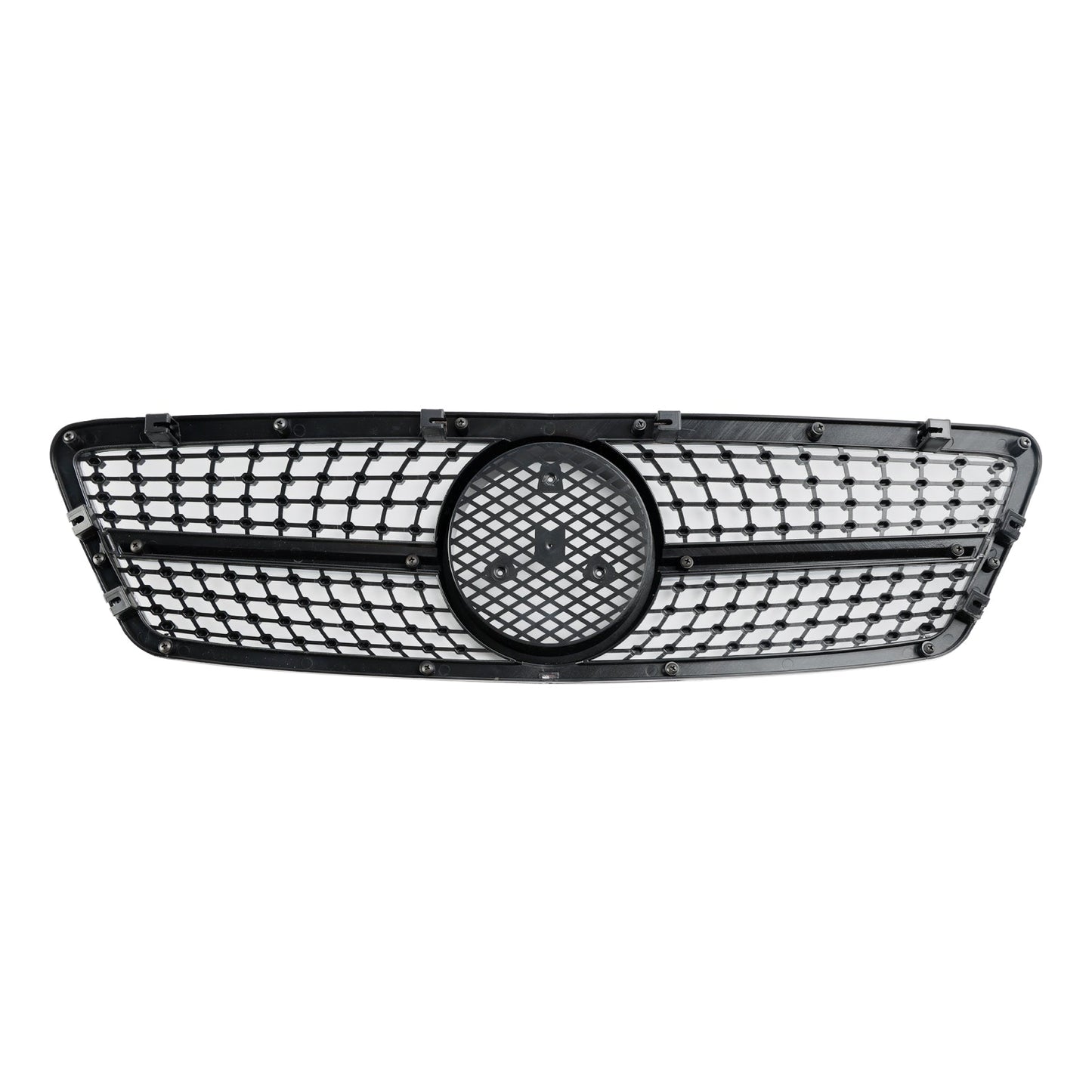 2001-2007 Mercedes-Benz C-Class W203 C230 C240 C320 Front Bumper Kidney Grille with Emblem