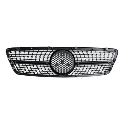 2001-2007 Mercedes-Benz C-Class W203 C230 C240 C320 Front Bumper Kidney Grille with Emblem