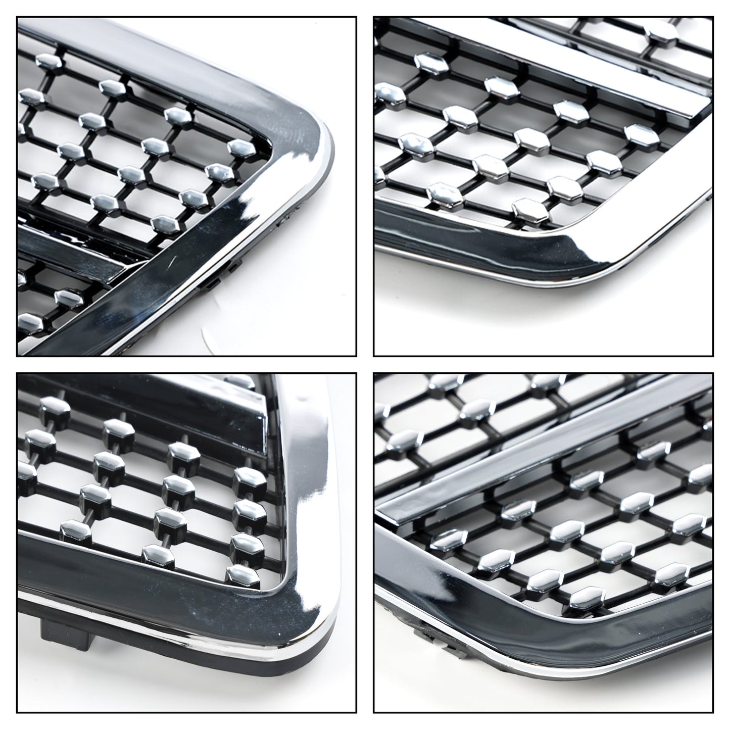 2001-2007 Mercedes-Benz C-Class W203 C230 C240 C320 Front Bumper Kidney Grille Replacement