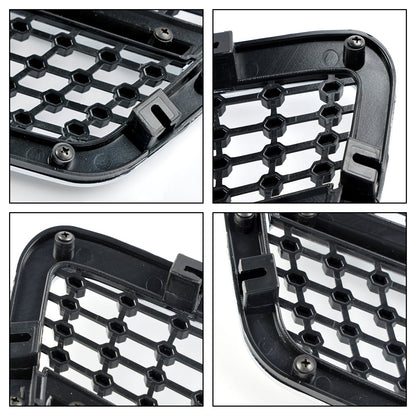 2001-2007 Mercedes-Benz C-Class W203 C230 C240 C320 Front Bumper Kidney Grille Replacement