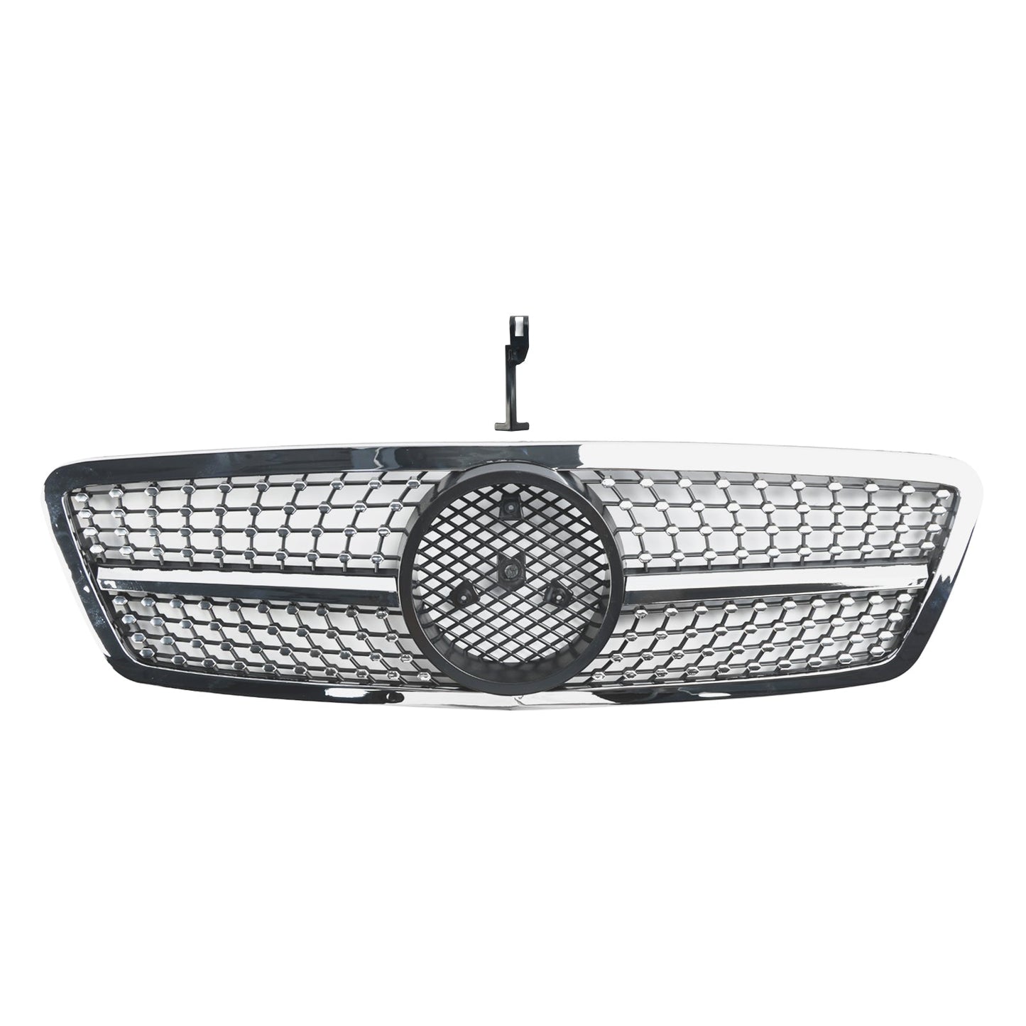 2001-2007 Mercedes-Benz C-Class W203 C230 C240 C320 Front Bumper Kidney Grille with Emblem