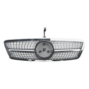 2001-2007 Mercedes-Benz C-Class W203 C230 C240 C320 Front Bumper Kidney Grille with Emblem