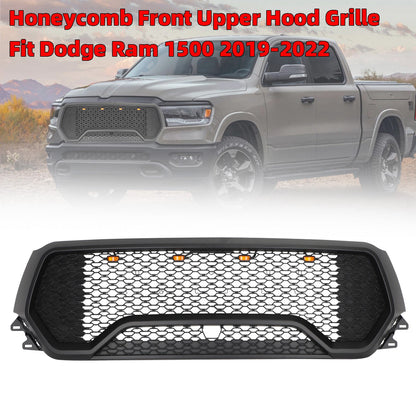 2019-2024 Dodge Ram 1500 TRX Style LED Honeycomb Front Upper Hood Grille