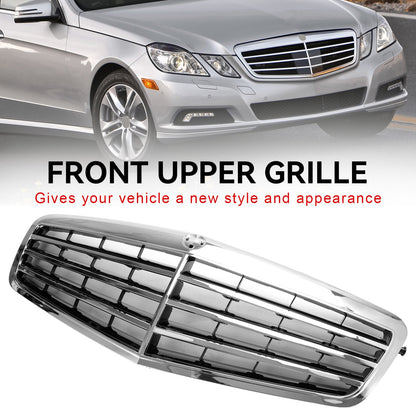2009-2013 Mercedes-Benz E-Class W212 E200 E350 E550 E63 AMG Chrome Front Upper Grille