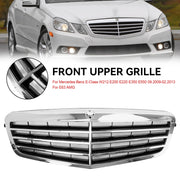 2009-2013 Mercedes-Benz E-Class W212 E200 E350 E550 E63 AMG Chrome Front Upper Grille