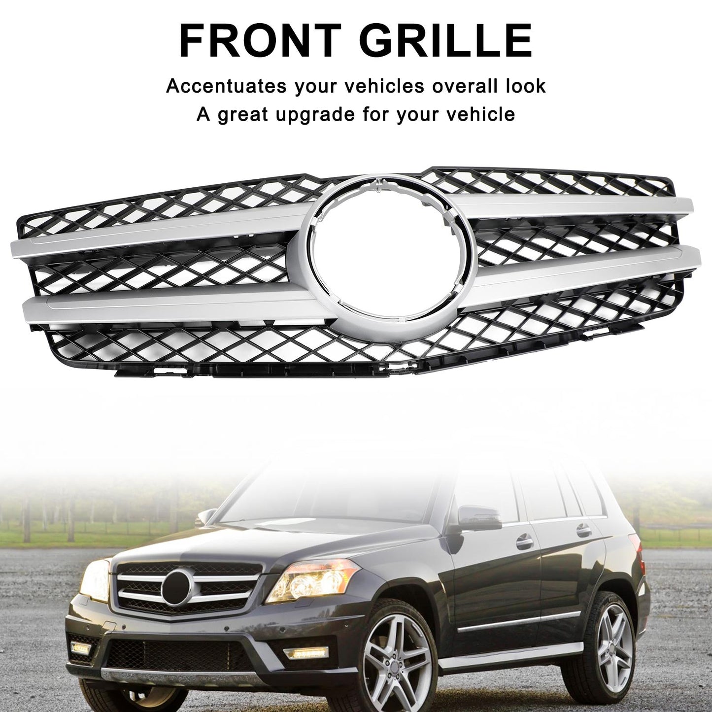 2008-2012 Mercedes-Benz GLK X204 GLK350 Front Hood Bumper Grille (2048800283)