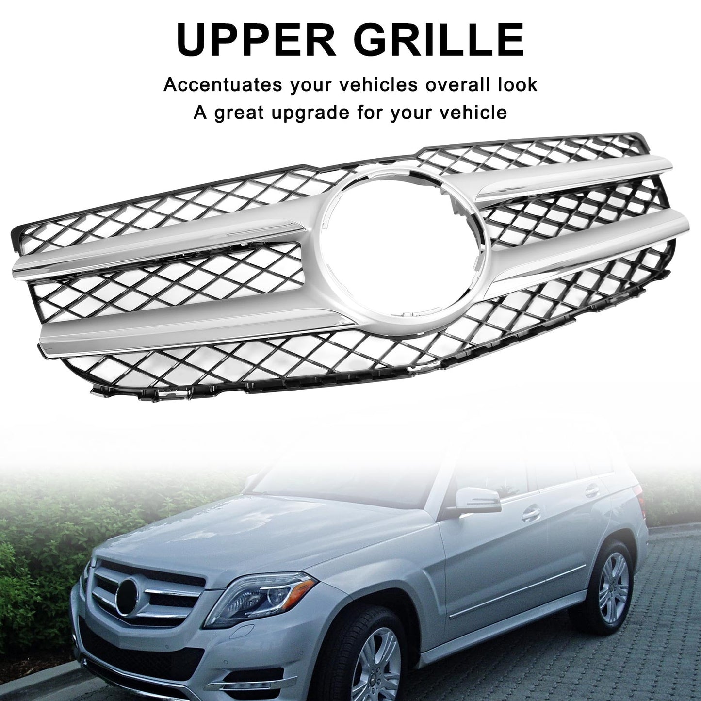 2013-2015 Mercedes-Benz GLK350 X204 Front Upper Hood Bumper Grille (2048802983)