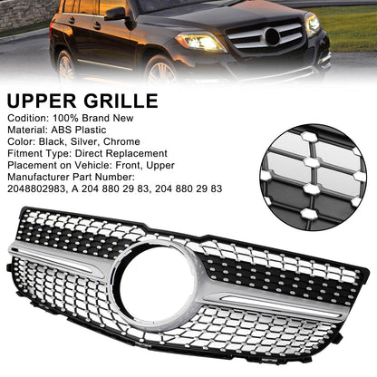 2013-2015 Mercedes-Benz GLK250 BlueTEC 4Matic X204 Diamond Front Bumper Grille (2048802983)