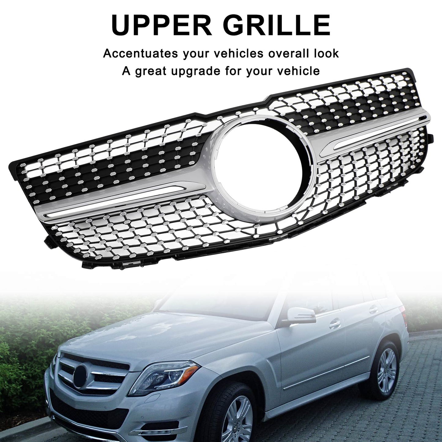 2015 Mercedes-Benz GLK350 X204 Diamond Front Bumper Grille (2048802983)