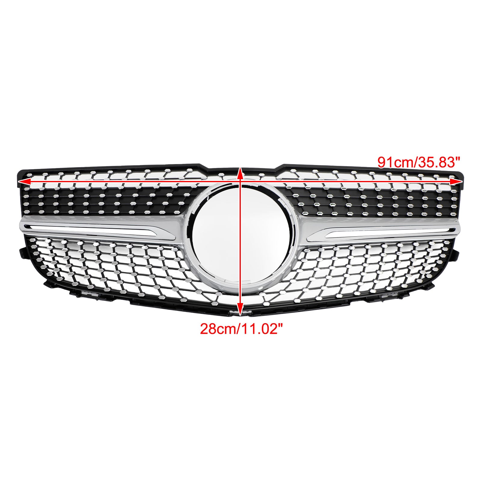 2013-2015 Mercedes-Benz GLK350 Base X204 Diamond Front Bumper Grille (2048802983)
