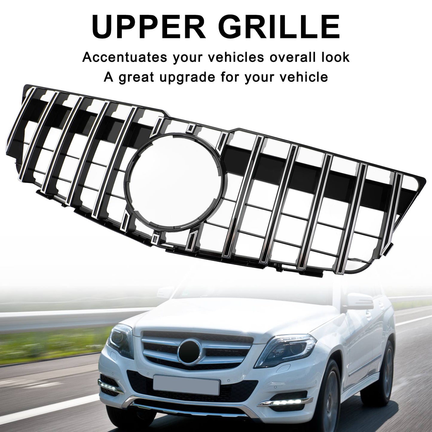 2008-2012 Mercedes-Benz GLK-Class X204 GT Style Front Bumper Upper Grille