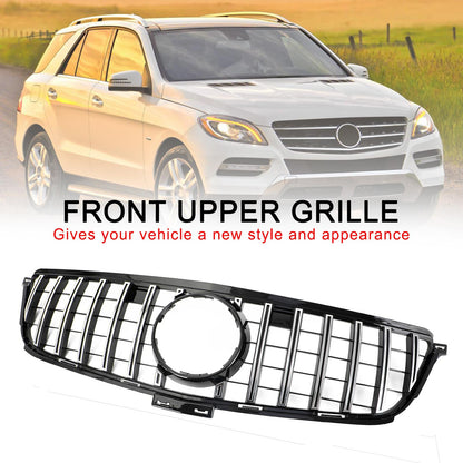 2012-2015 Mercedes-Benz ML-Class W166 ML300 ML320 ML350 ML400 GTR Style Chrome Black Front Grille
