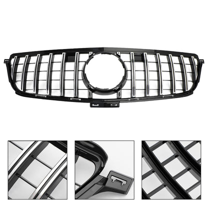 2012-2015 Mercedes-Benz ML-Class W166 ML300 ML320 ML350 ML400 GTR Style Chrome Black Front Grille