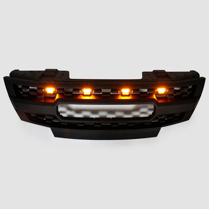 2009-2016 Nissan Frontier W/Led Lights Black Front Bumper Grill Replacement