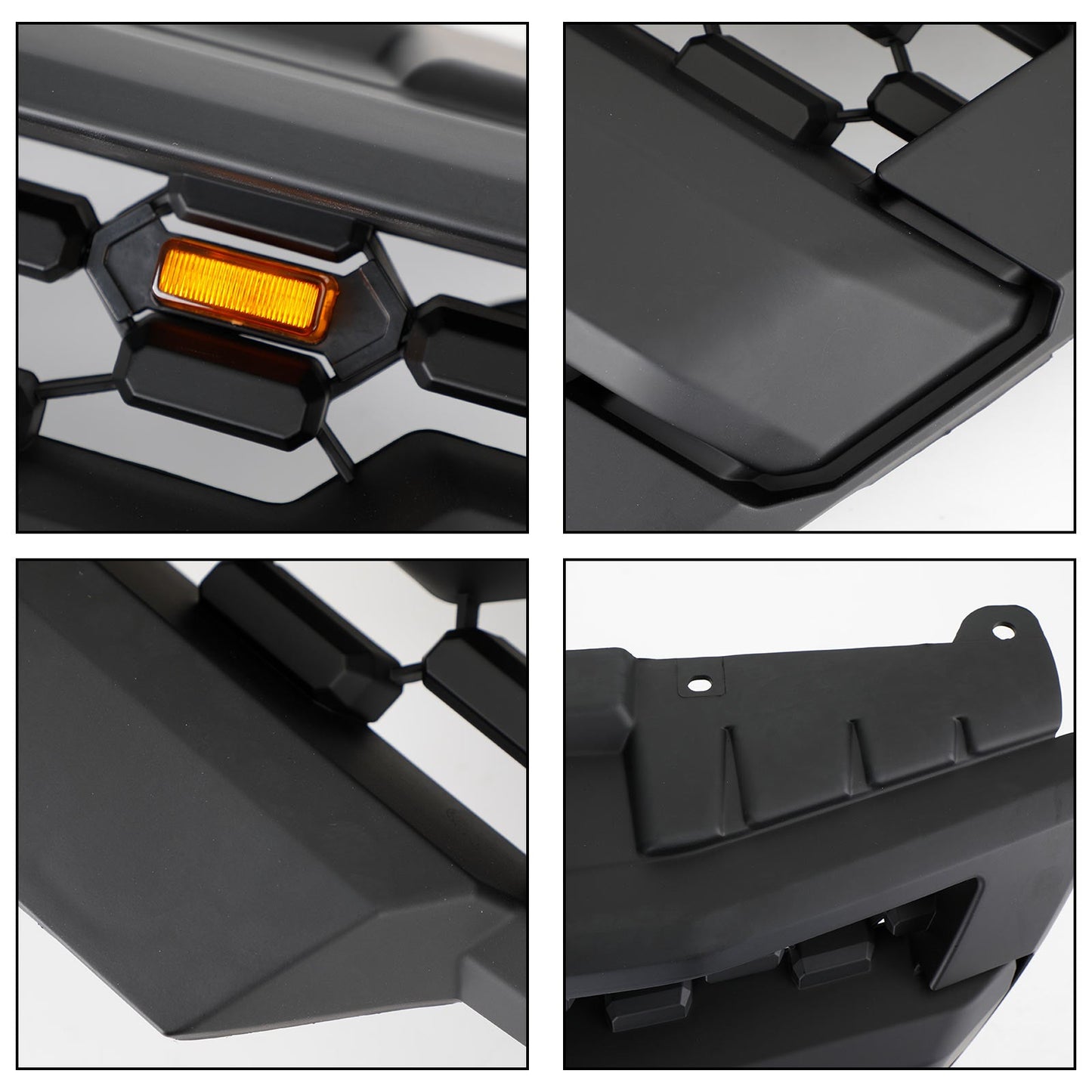 2009-2016 Nissan Frontier W/Led Lights Black Front Bumper Grill Replacement