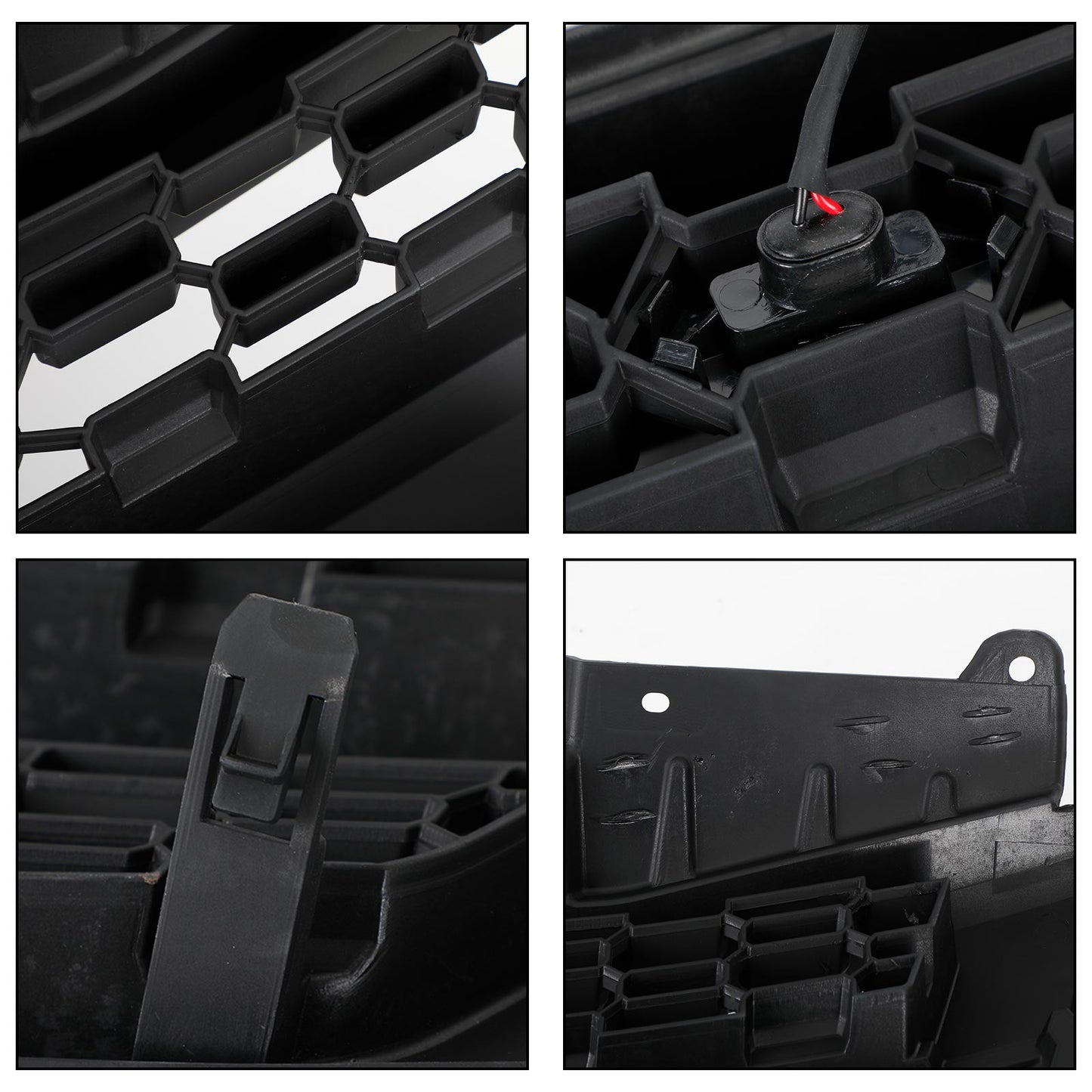 2009-2016 Nissan Frontier W/Led Lights Black Front Bumper Grill Replacement