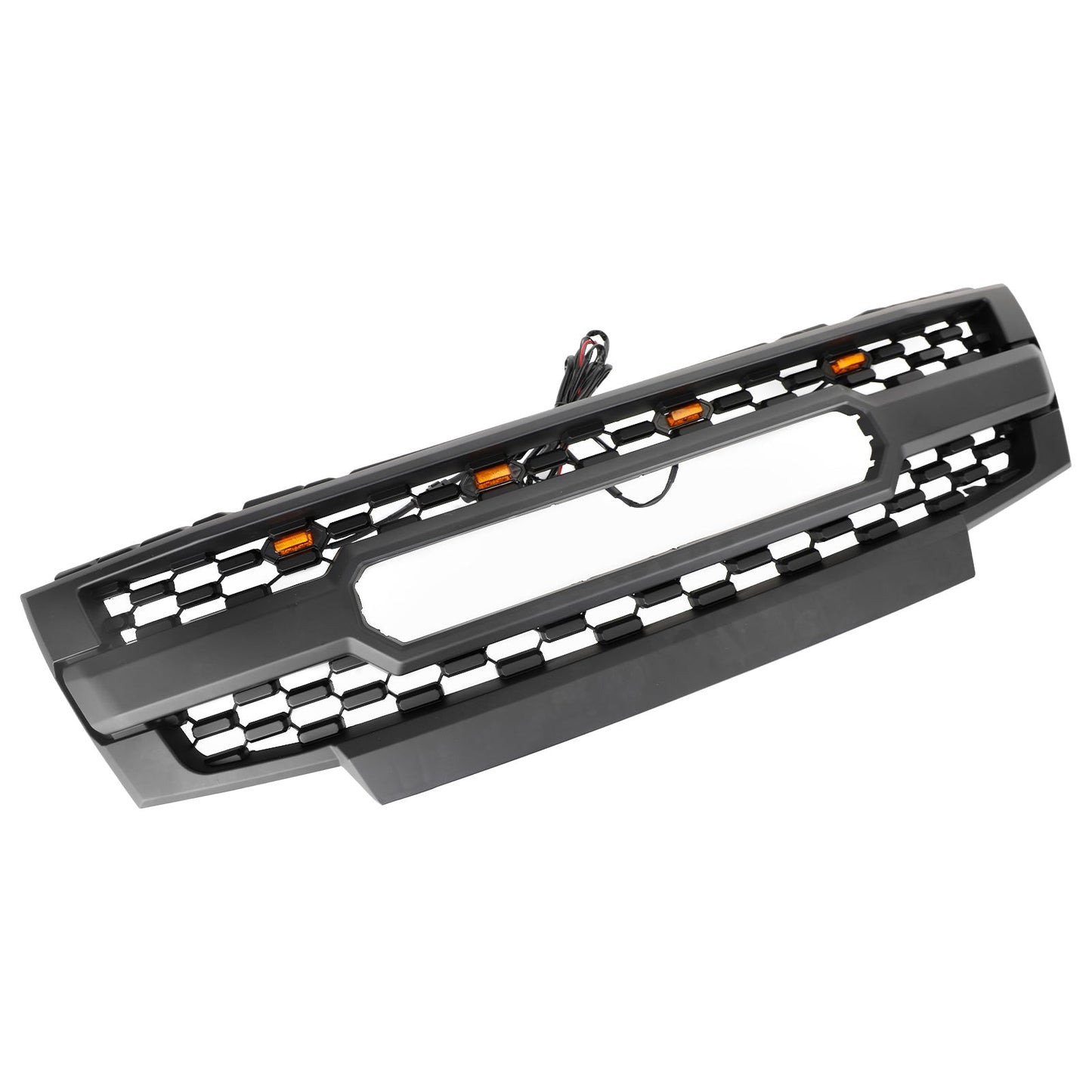 2009-2016 Nissan Frontier W/Led Lights Black Front Bumper Grill Replacement