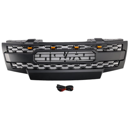 2009-2019 Nissan Frontier W/Led Lights Black Front Bumper Grill Grille Generic