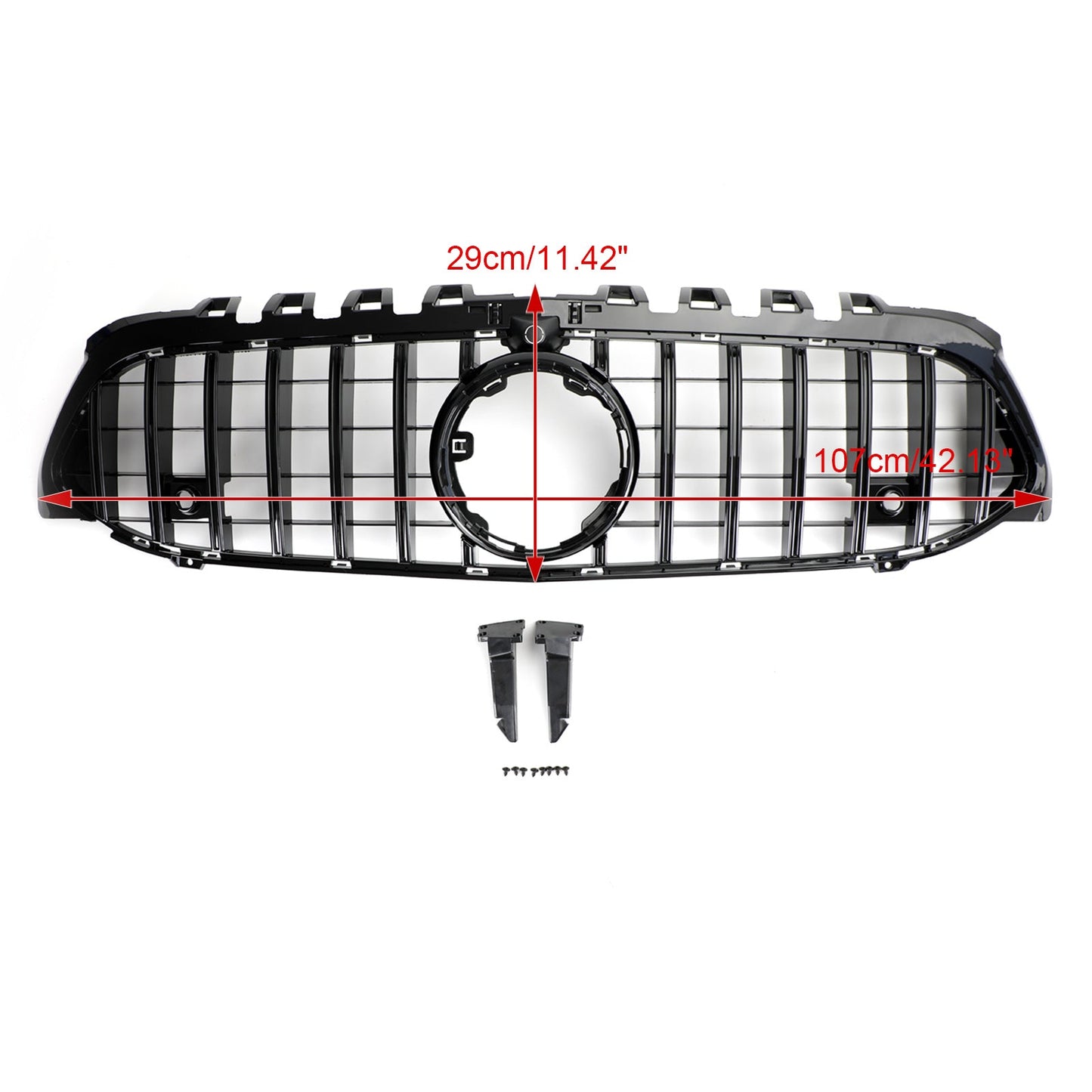 2019-2021 Mercedes-Benz A-Class W177 GT Style Black Front Bumper Grille