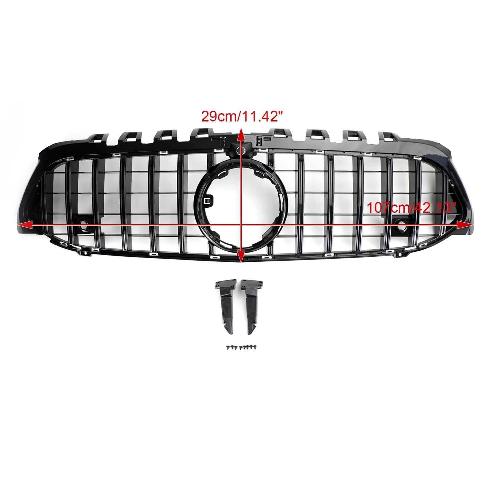2019-2021 Mercedes-Benz A-Class W177 GT Style Black Front Bumper Grille