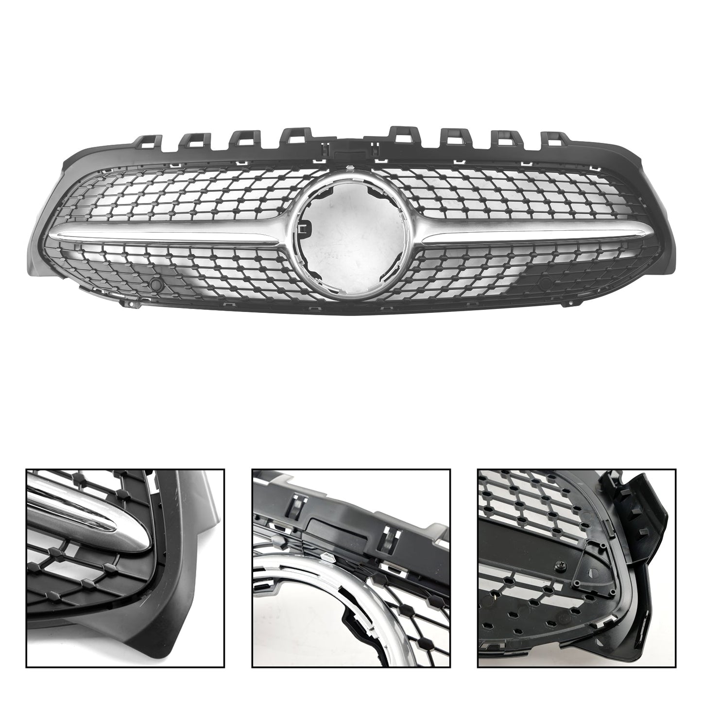 2019-2023 Mercedes-Benz A-Class W177 Diamond Black Front Bumper Grille