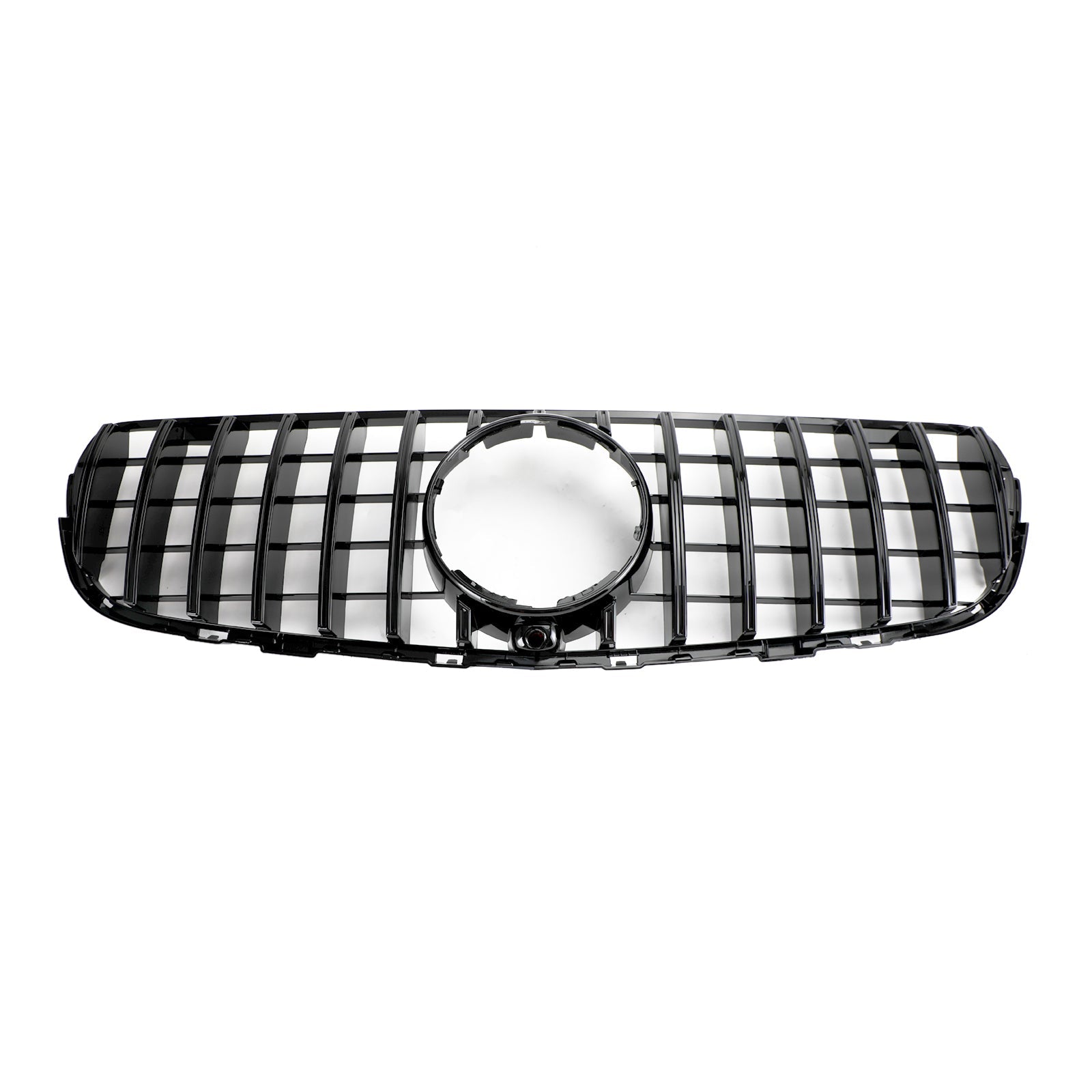 2015-2019 Mercedes-Benz GLC-Class W253 X253 GLC300 GLC350 Gloss Black Front Grille with Camera Hole