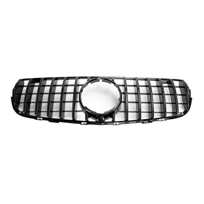 2015-2019 Mercedes-Benz GLC-Class W253 X253 GLC300 GLC350 Gloss Black Front Grille with Camera Hole