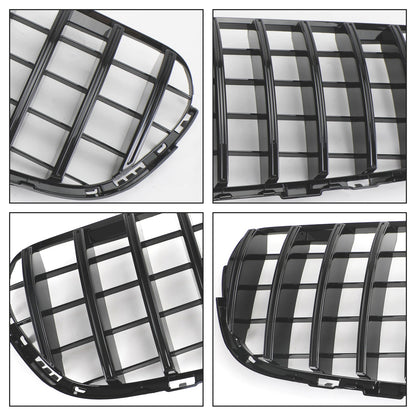 2015-2019 Mercedes-Benz GLC-Class W253 X253 GLC300 GLC350 Gloss Black Front Grille with Camera Hole
