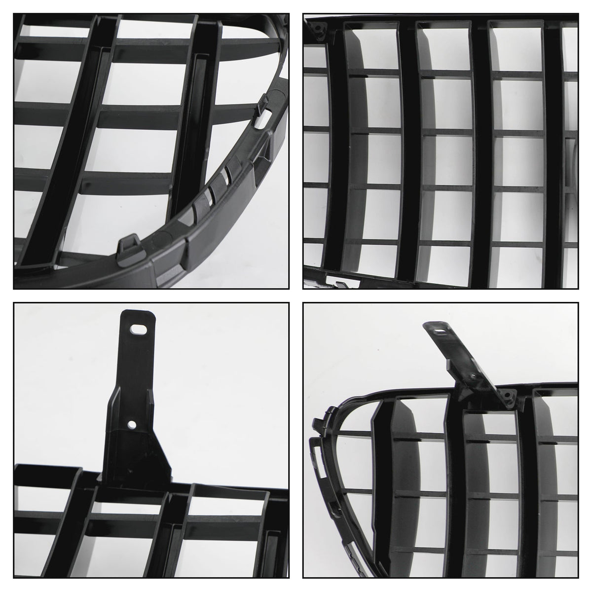 2015-2019 Mercedes-Benz GLC-Class W253 X253 GLC300 GLC350 Gloss Black Front Grille with Camera Hole