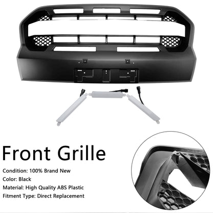 Raptor Style Front Bumper Grille Grill Fit Ford Ranger 2019-2023 T8 W/LED