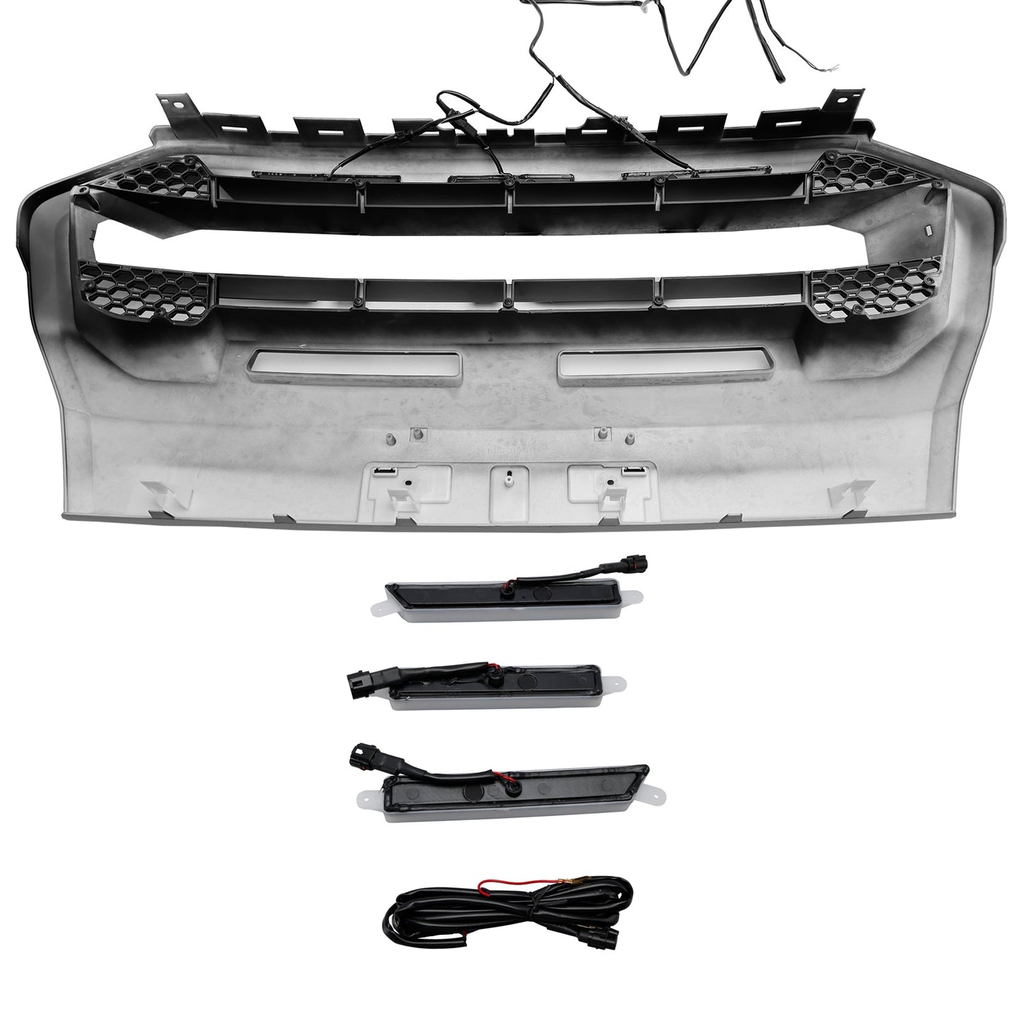 2019-2023 Ford Ranger T8 Raptor Style Front Bumper Grille Grill W/Led
