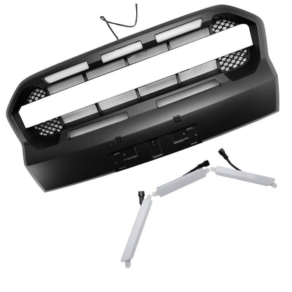 Raptor Style Front Bumper Grille Grill Fit Ford Ranger 2019-2023 T8 W/LED