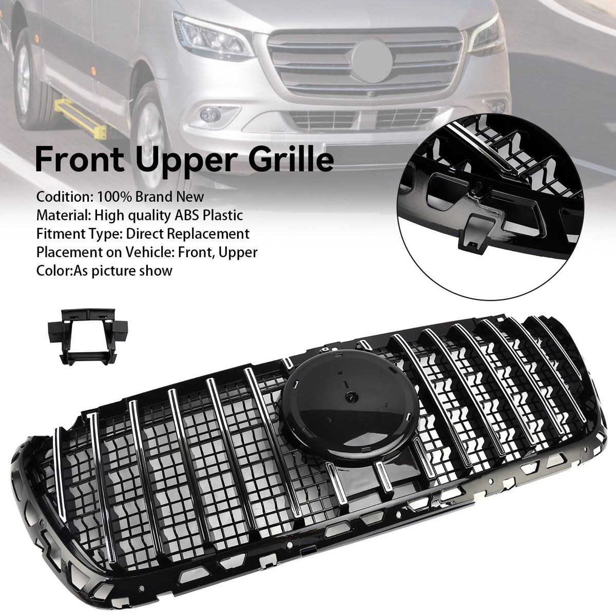 2018-2023 Mercedes-Benz Sprinter W907 W910 GTR Style Front Bumper Grille (A9108852600)