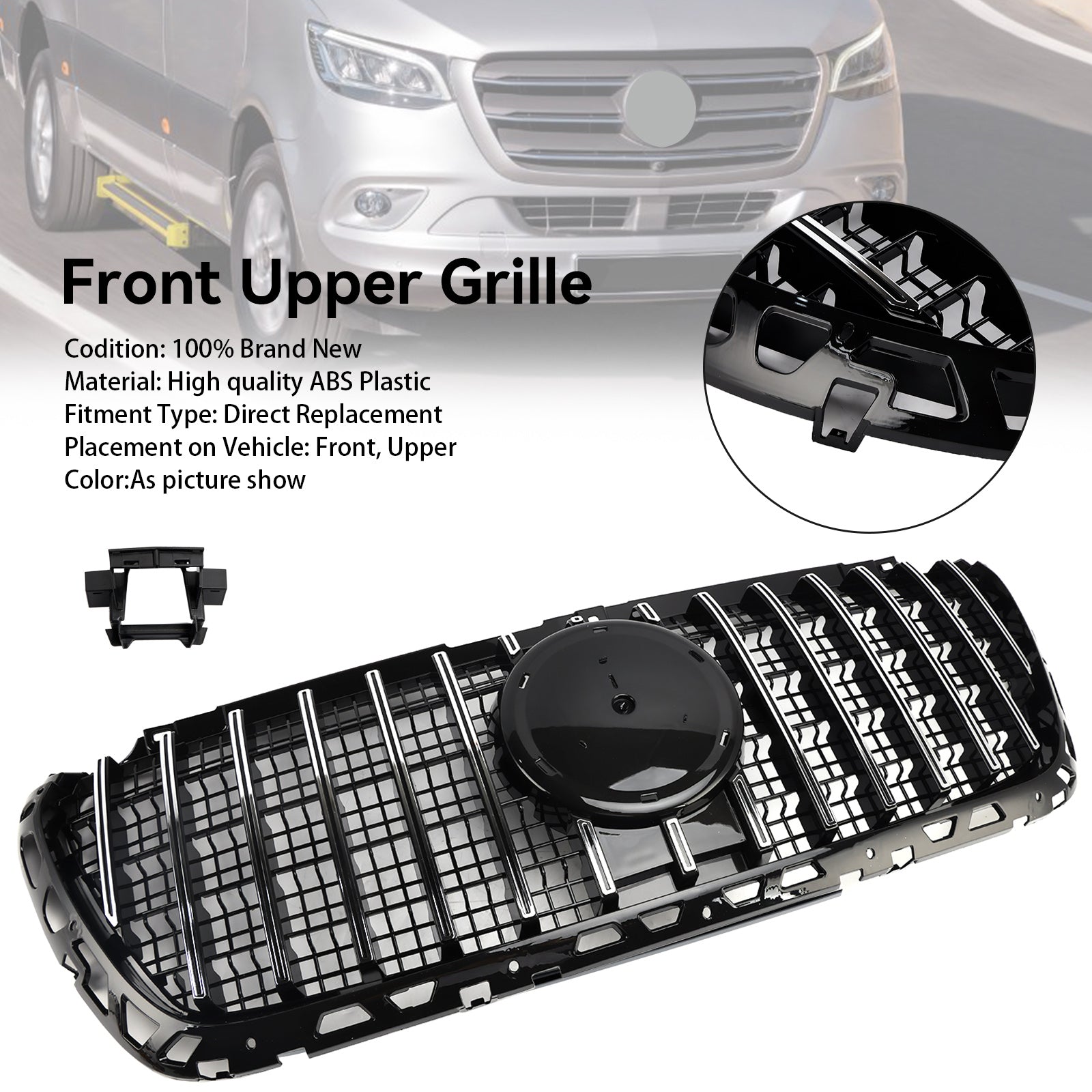 2018-2023 Mercedes-Benz Sprinter W907 W910 GTR Style Front Bumper Grille (A9108852600)