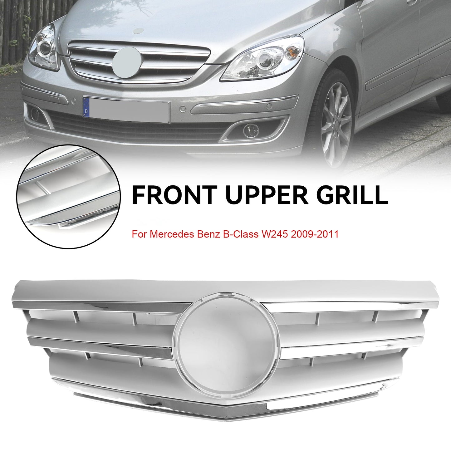 2009-2011 Mercedes-Benz B-Class W245 Front Bumper Grille (A1698801783 / 1698881360)